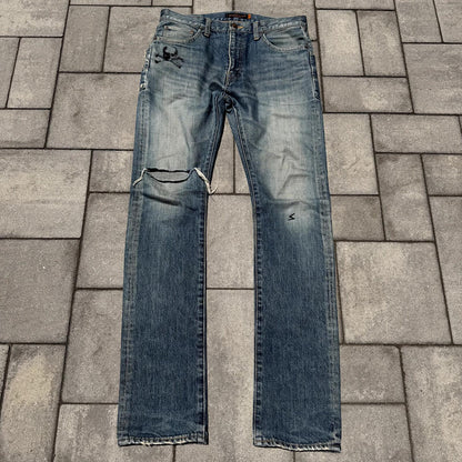 AW05 Undercover Skull Denim