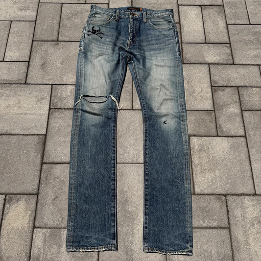 AW05 Undercover Skull Denim