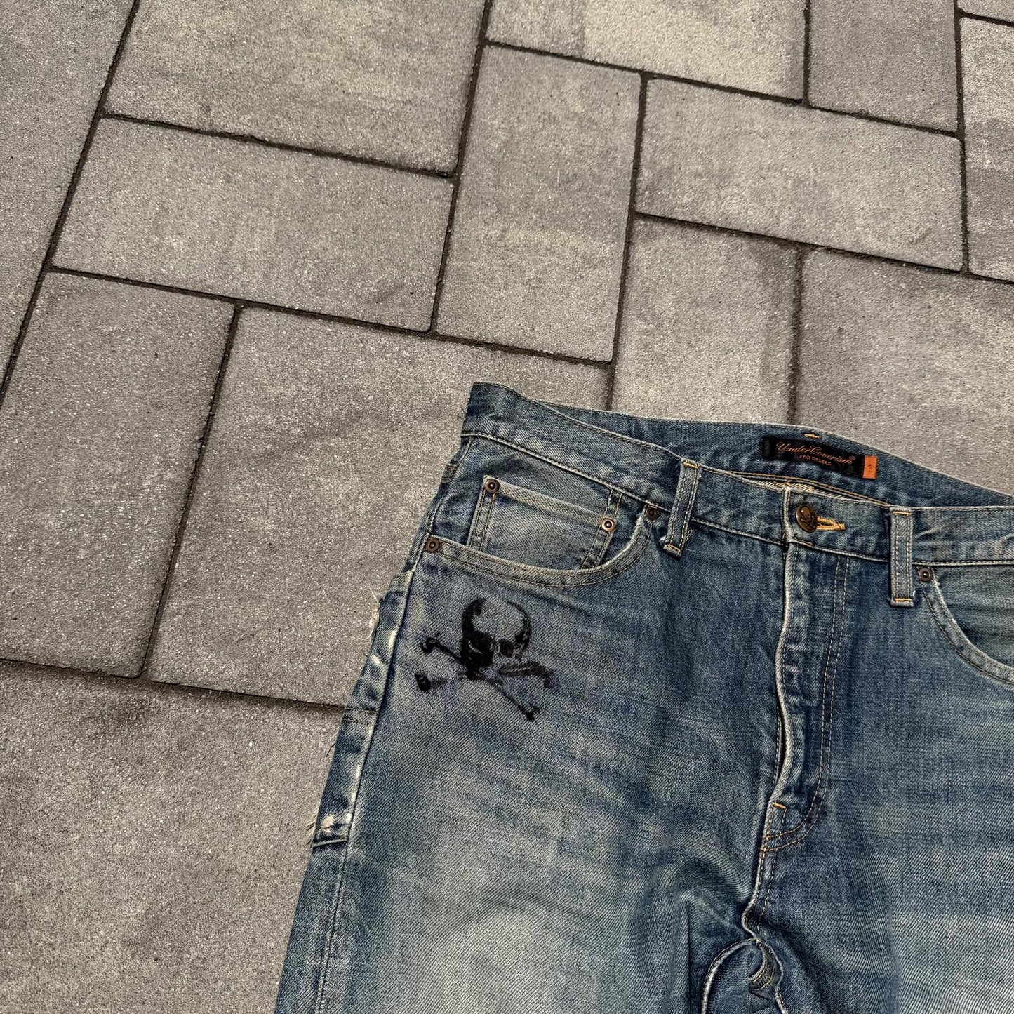 AW05 Undercover Skull Denim