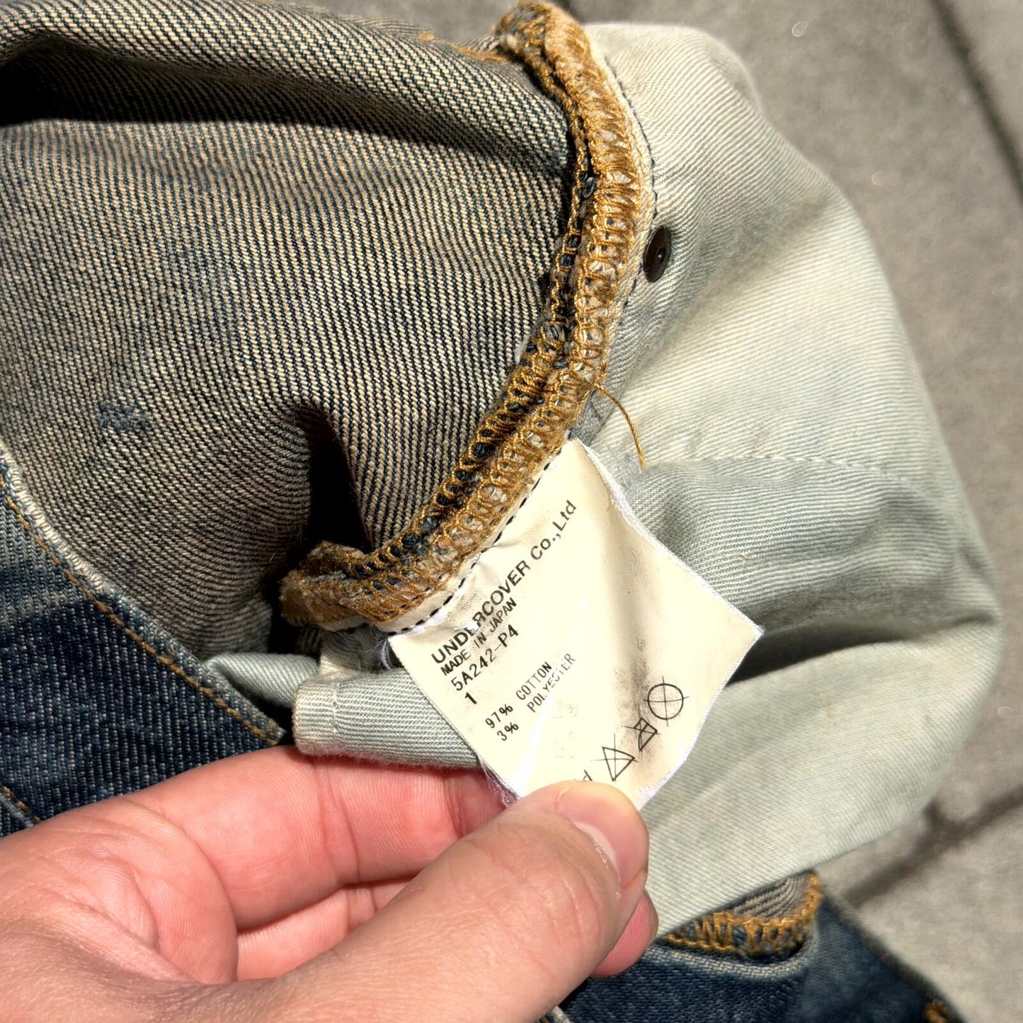 AW05 Undercover Skull Denim
