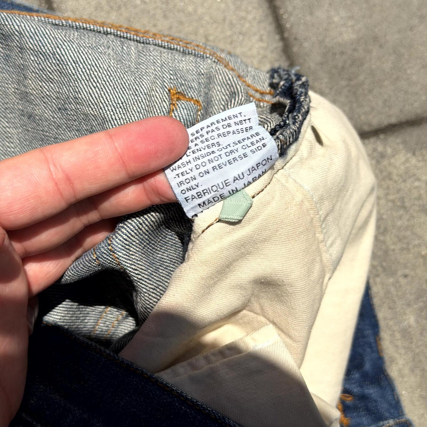 SS07 Dior Home Blue Luster Waxed Denim
