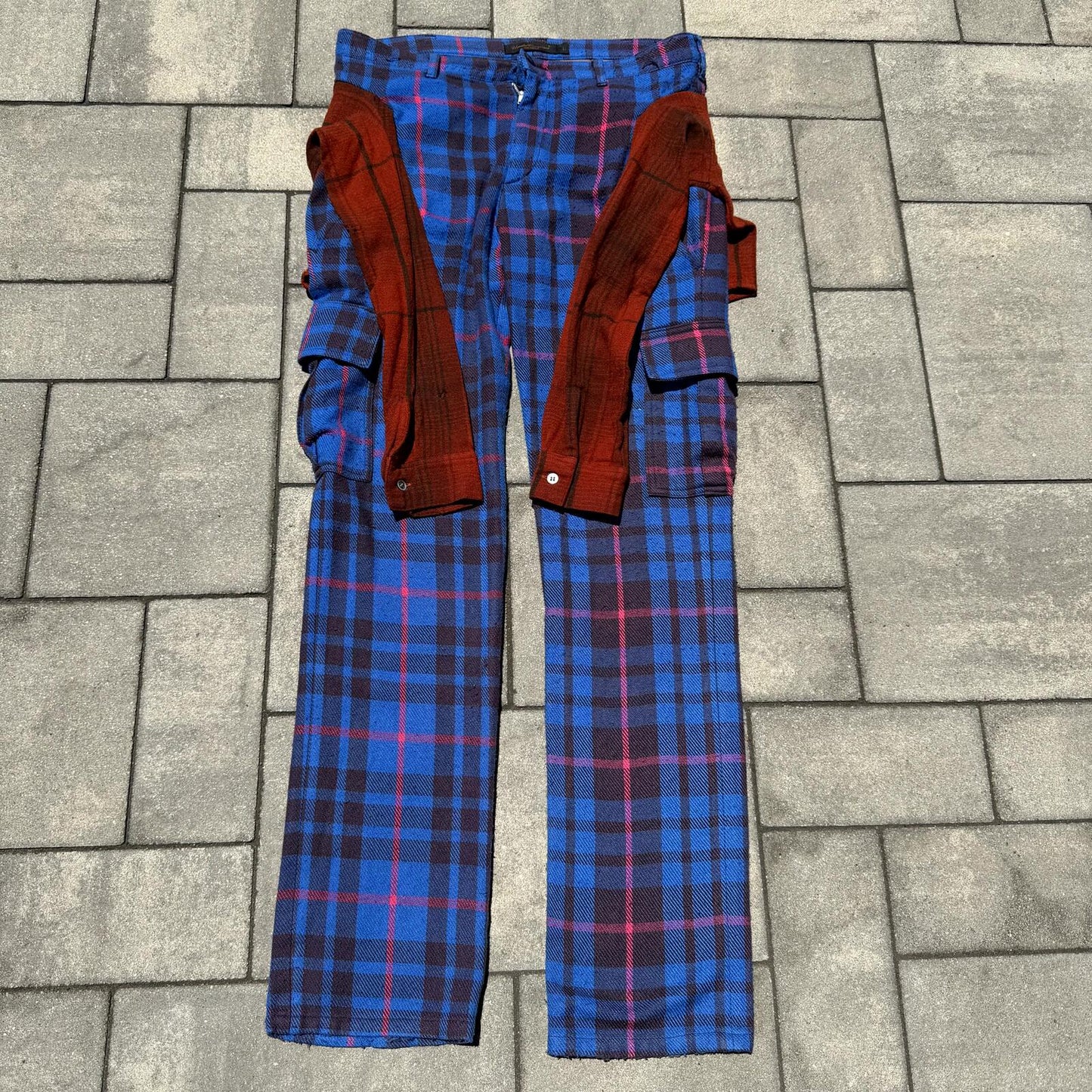 AW03 Undercover Plaid Paperdoll Hybrid Pants
