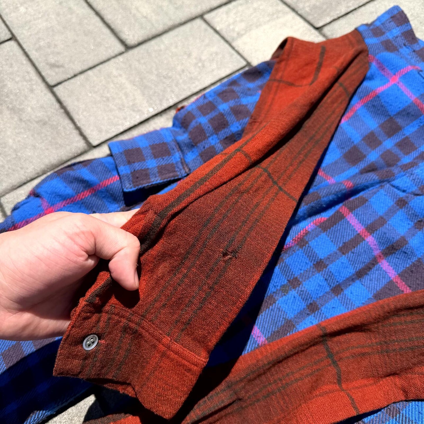 AW03 Undercover Plaid Paperdoll Hybrid Pants