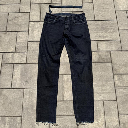 FW14 Rick Owens Black Detroit Cut Denim