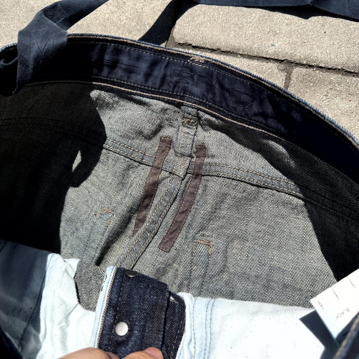 FW14 Rick Owens Black Detroit Cut Denim