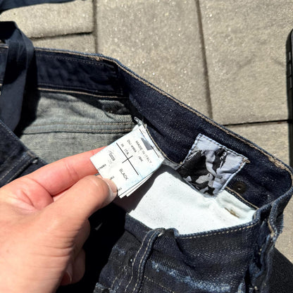 FW14 Rick Owens Black Detroit Cut Denim