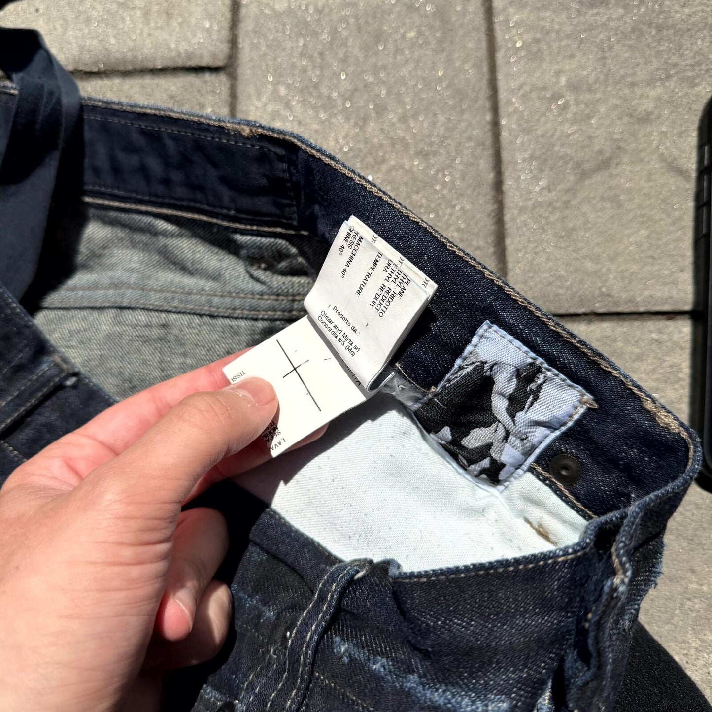 FW14 Rick Owens Black Detroit Cut Denim