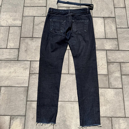 FW14 Rick Owens Black Detroit Cut Denim