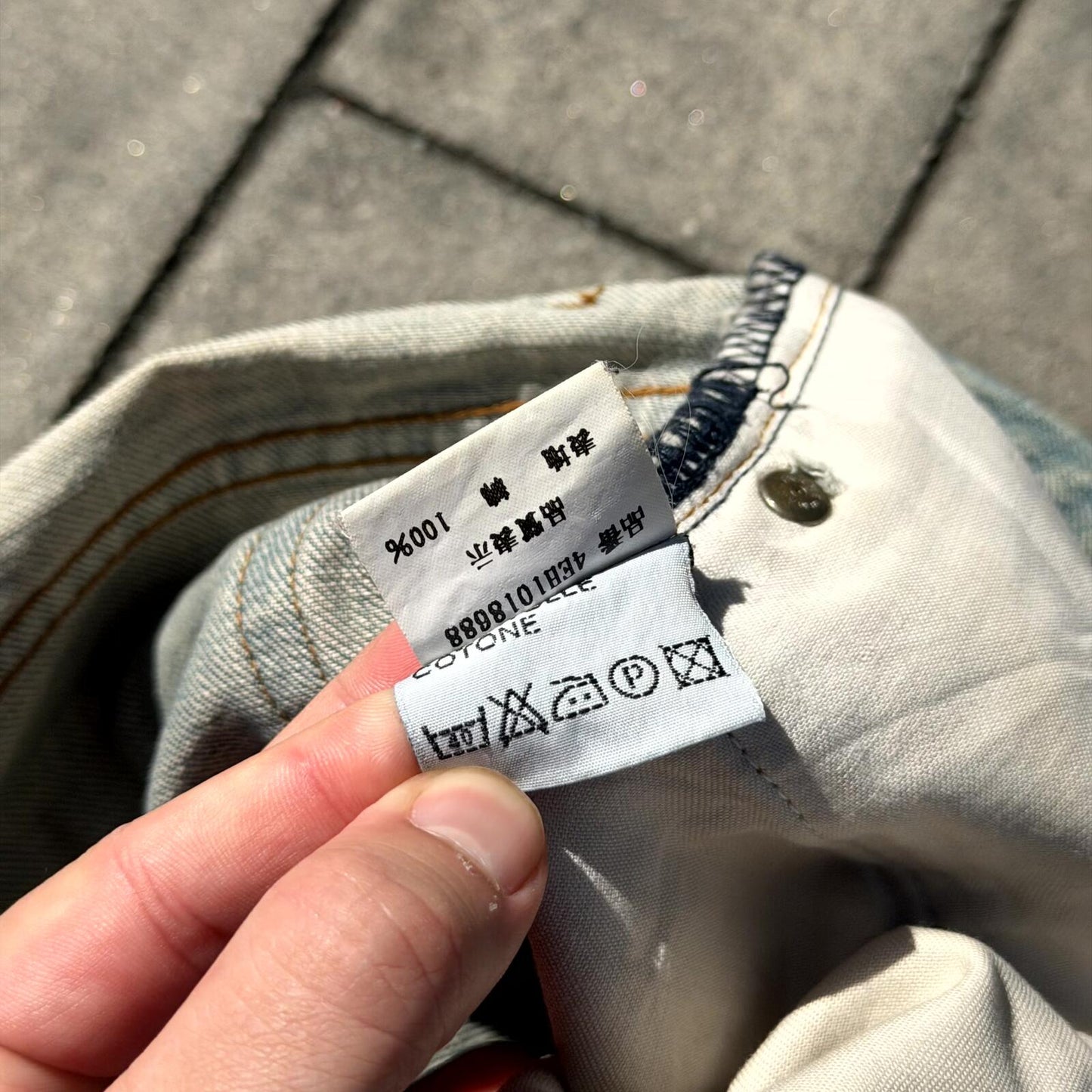 SS04 Dior Homme Dirty Clair Denim