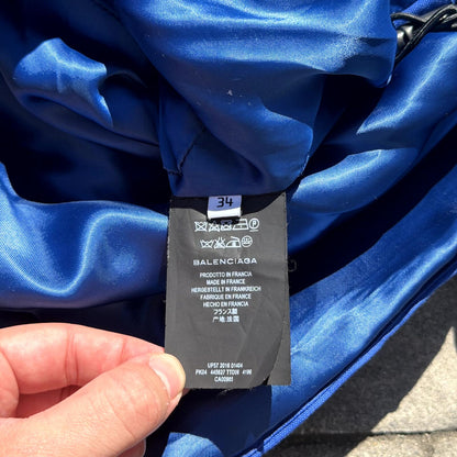 AW16 Balenciaga Blue Swing Jacket