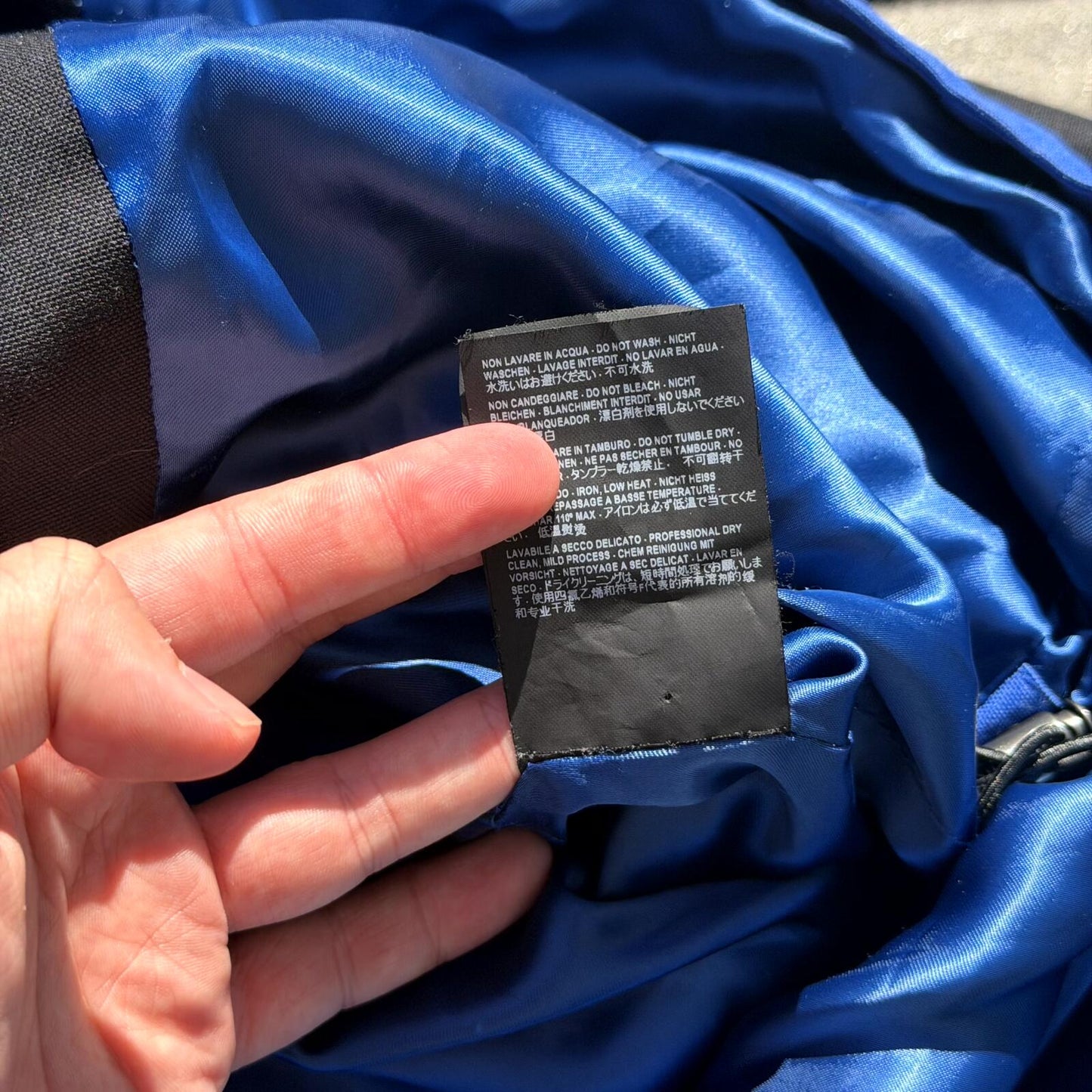 AW16 Balenciaga Blue Swing Jacket