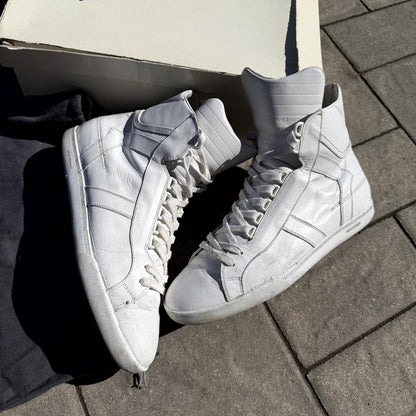 SS04 Dior Homme White Strip Sneakers
