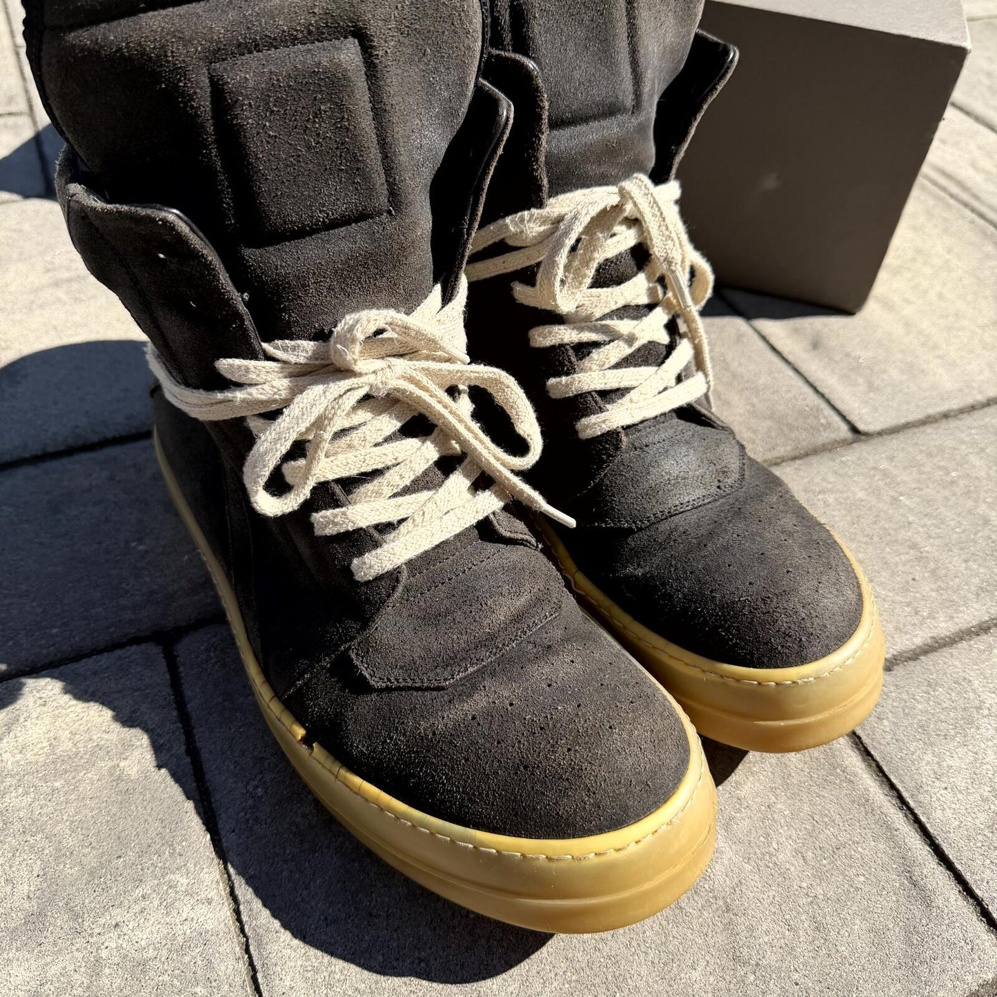 SS18 Rick Owens Blistered Leather Geobasket