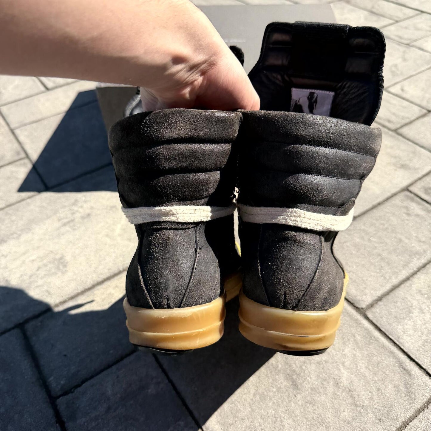SS18 Rick Owens Blistered Leather Geobasket
