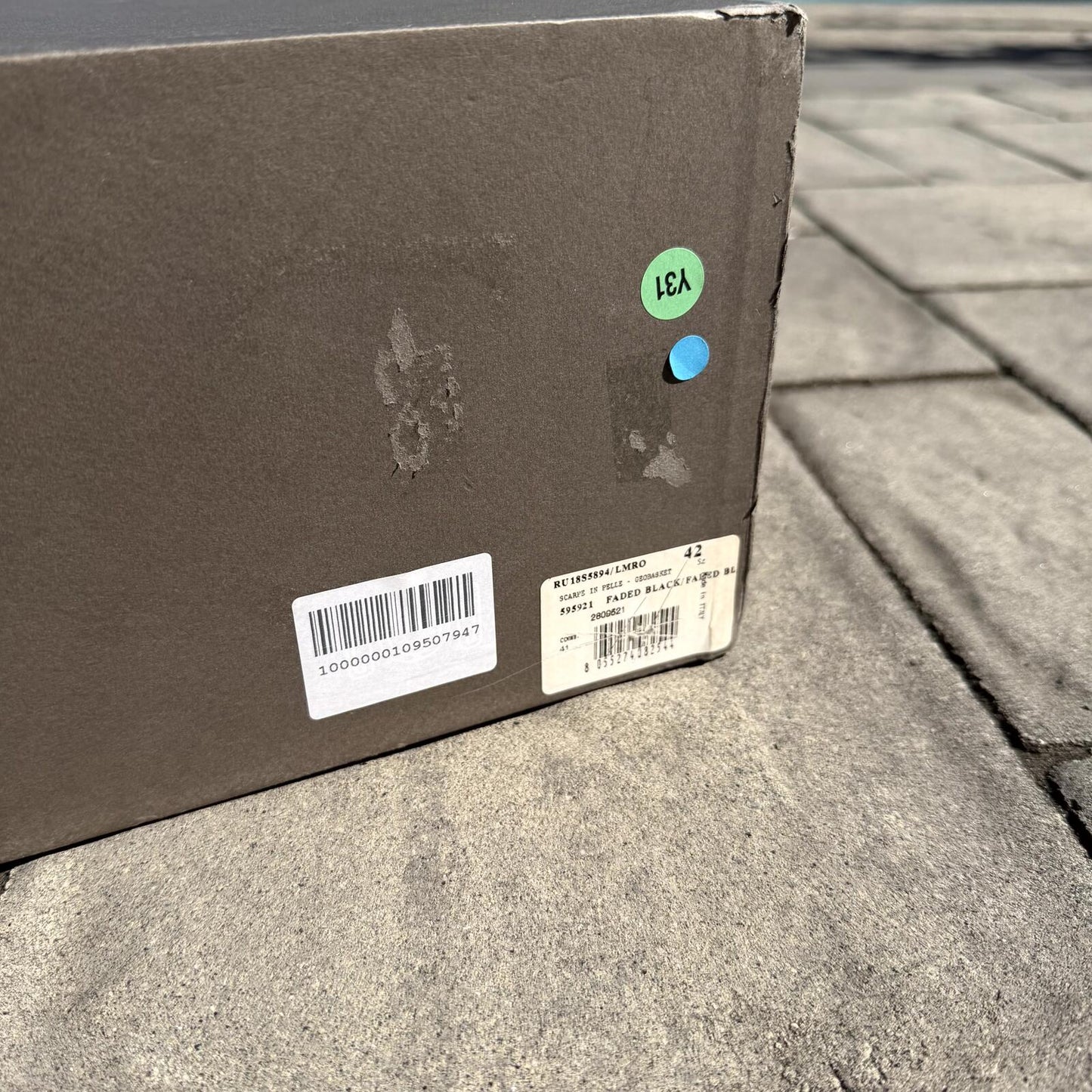 SS18 Rick Owens Blistered Leather Geobasket