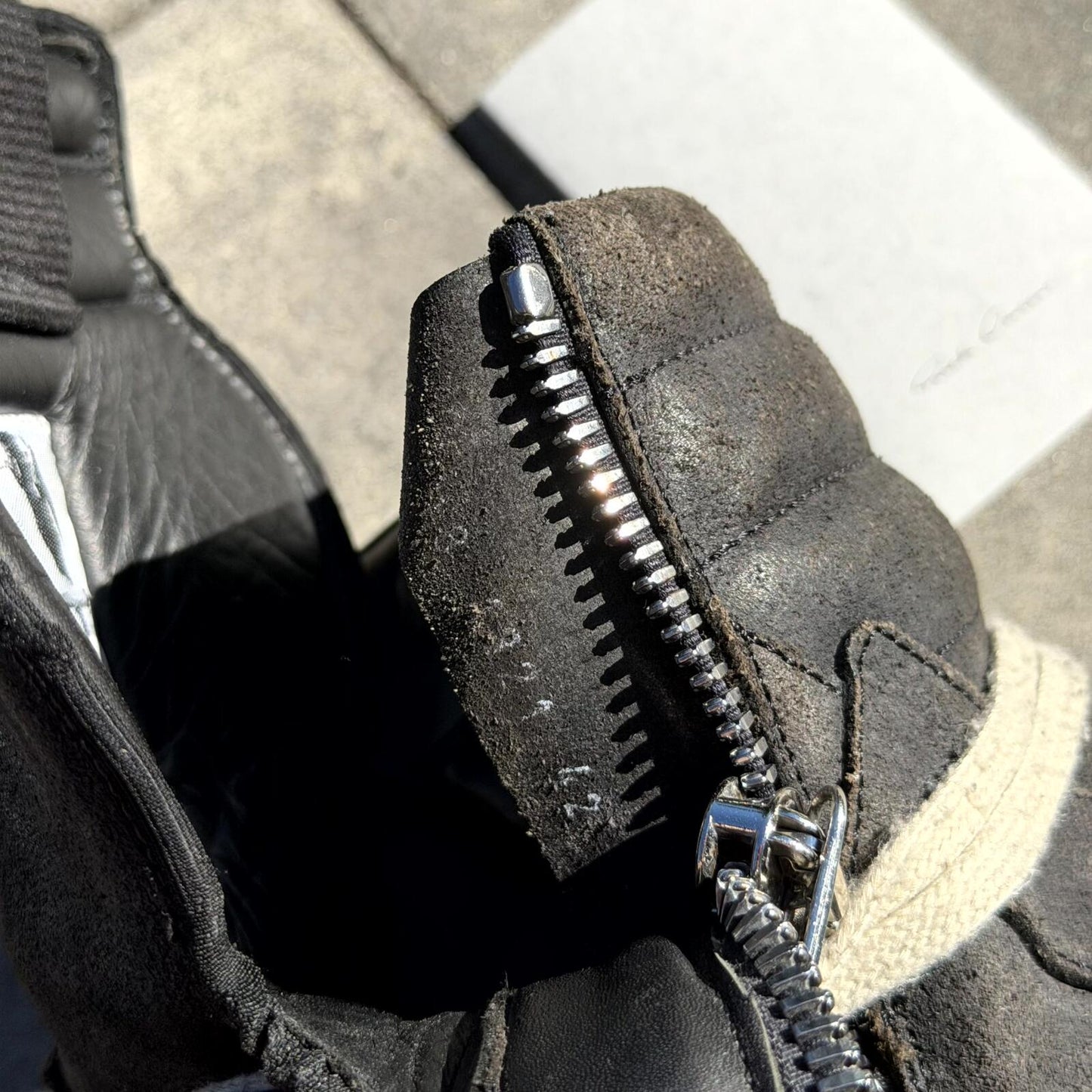 SS18 Rick Owens Blistered Leather Geobasket