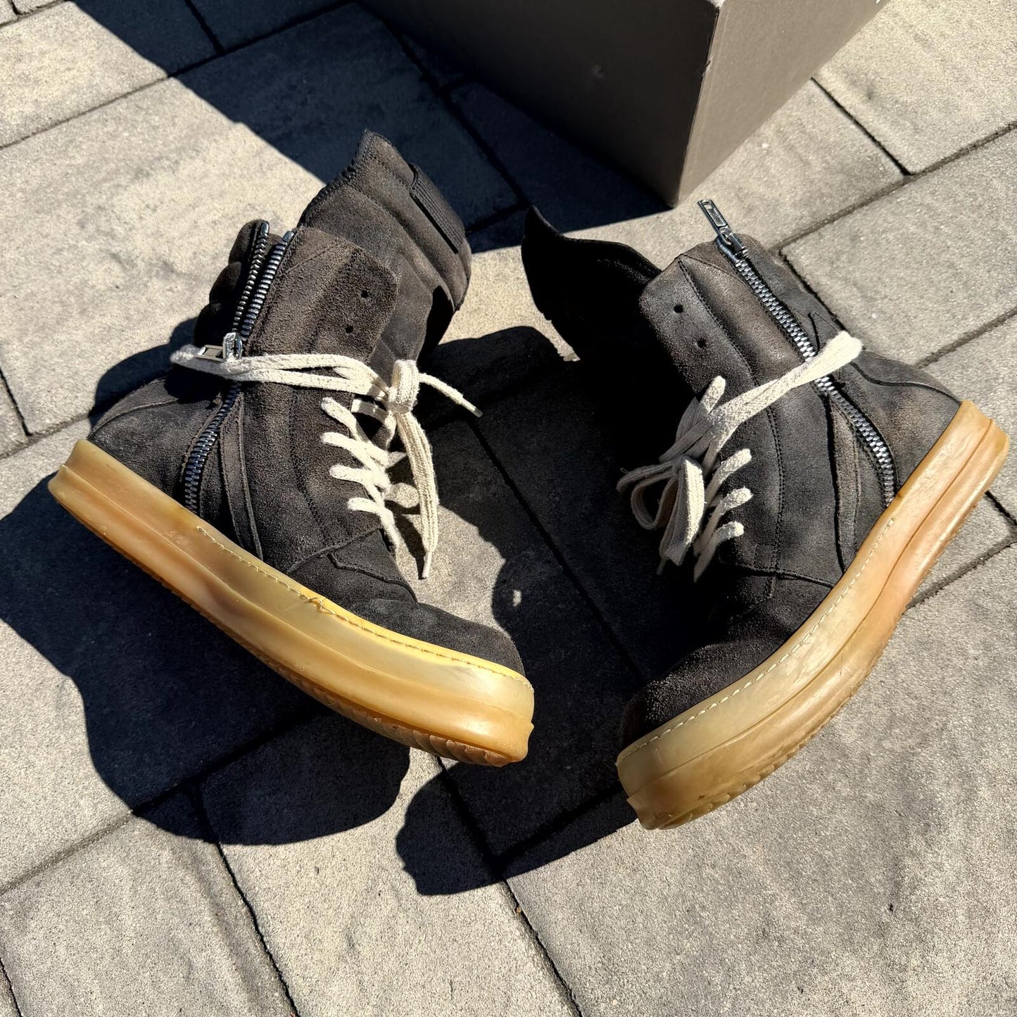 SS18 Rick Owens Blistered Leather Geobasket