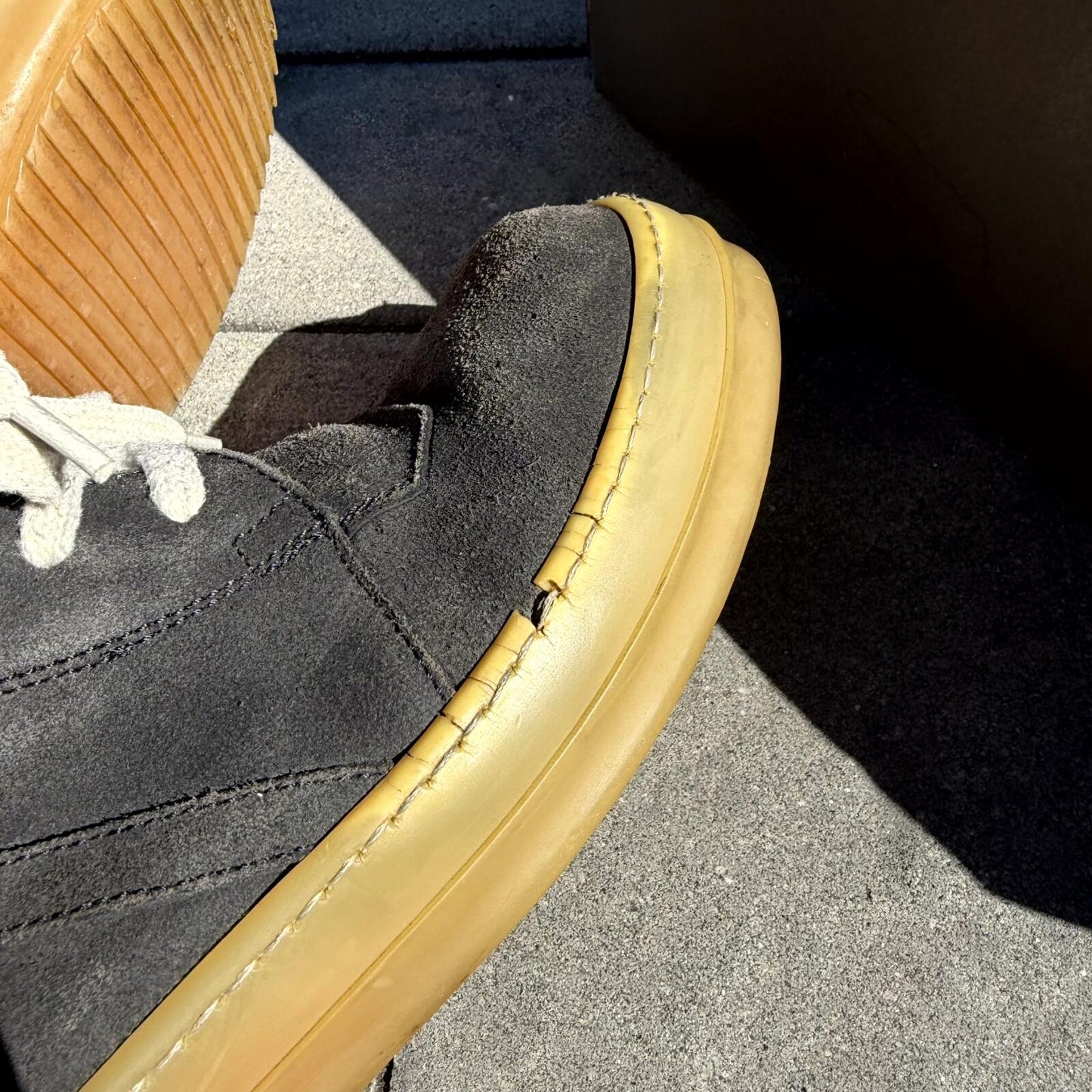 SS18 Rick Owens Blistered Leather Geobasket