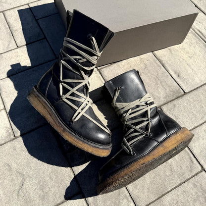 FW17 Rick Owens Megalace Creeper Boots