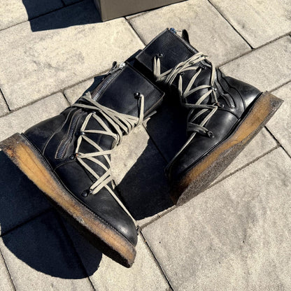 FW17 Rick Owens Megalace Creeper Boots
