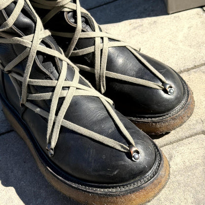FW17 Rick Owens Megalace Creeper Boots