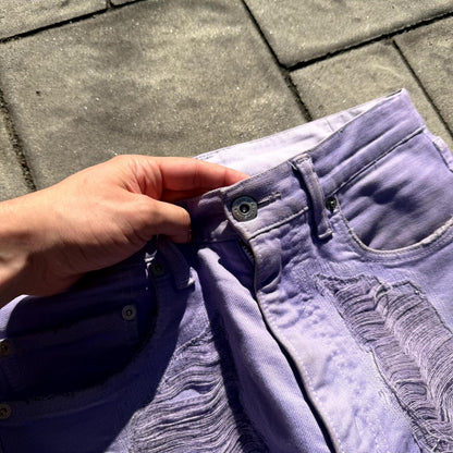 SS18 Vlone Custom Purple Palm Tree Denim