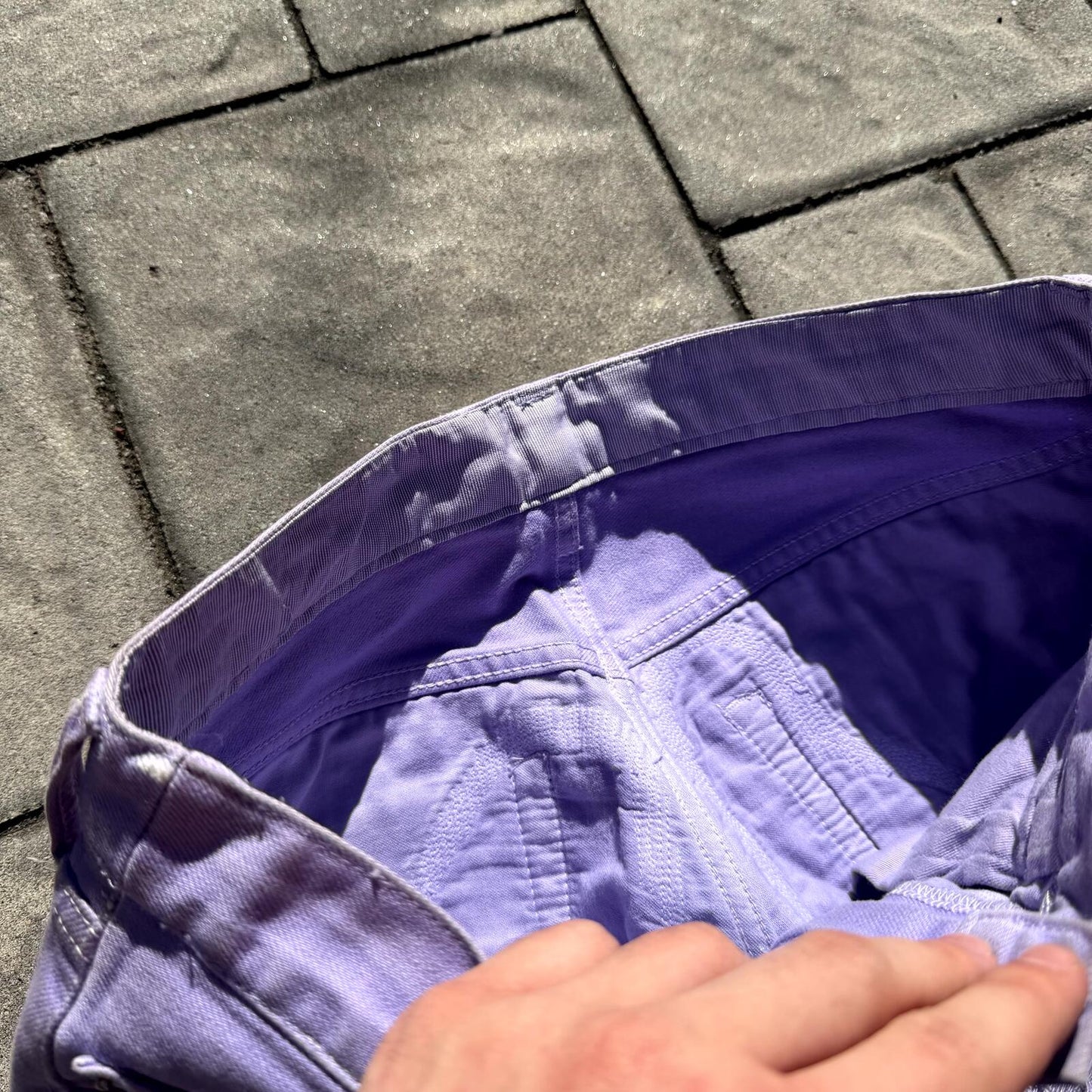 SS18 Vlone Custom Purple Palm Tree Denim