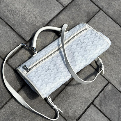 Goyard White Dog St Leger Backpack
