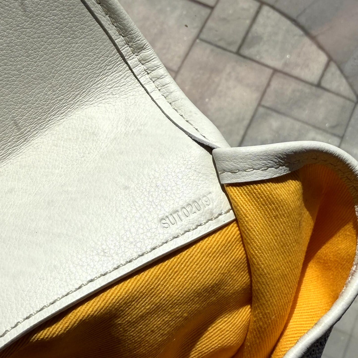 Goyard White Dog St Leger Backpack