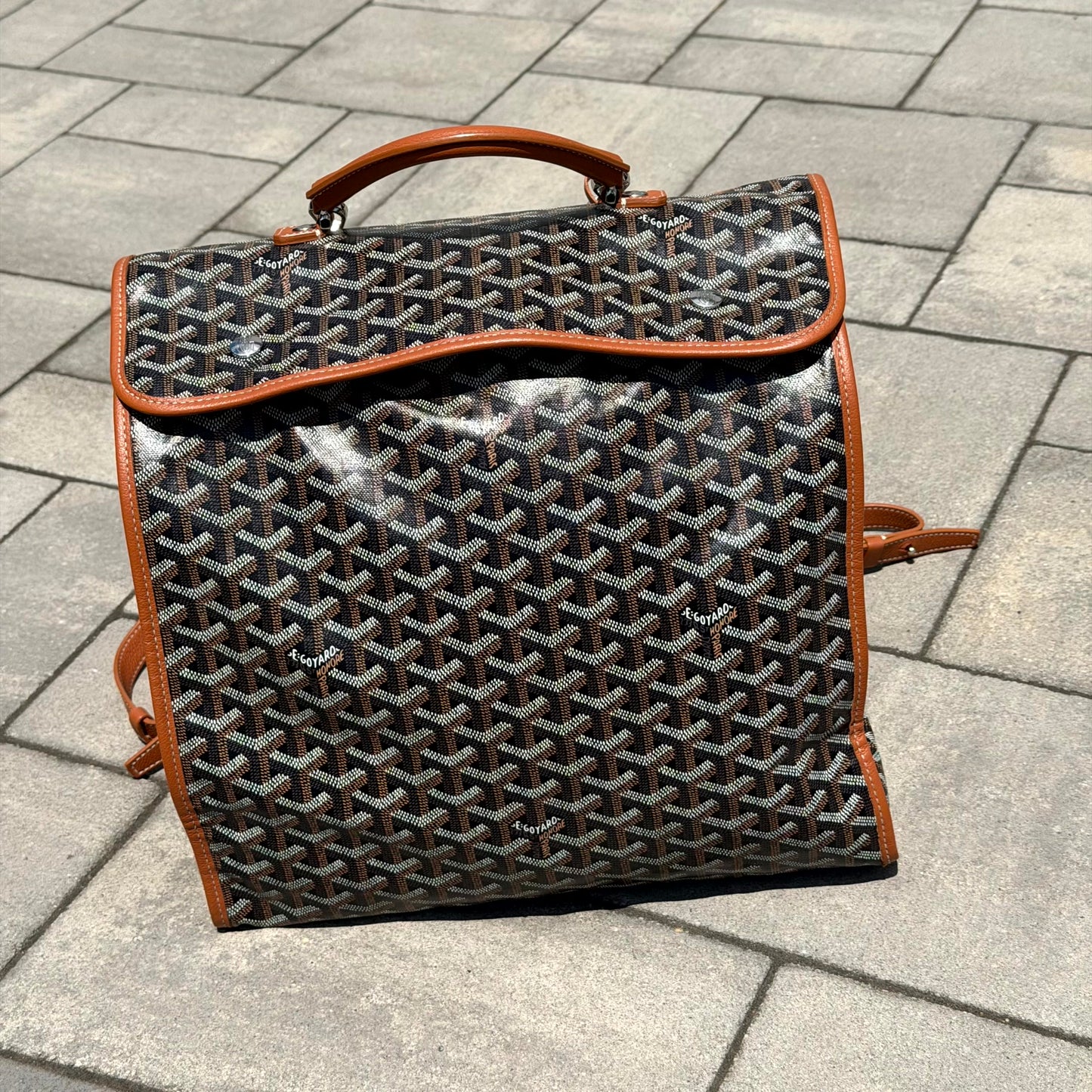 Goyard Brown Léger Backpack