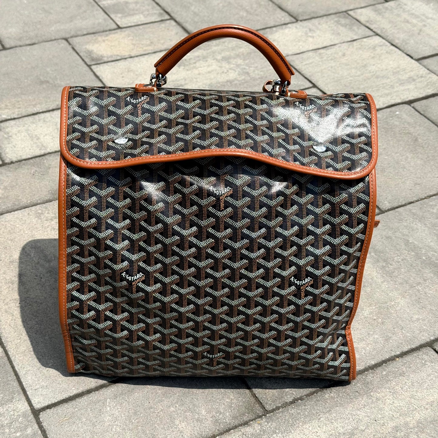 Goyard Brown Léger Backpack
