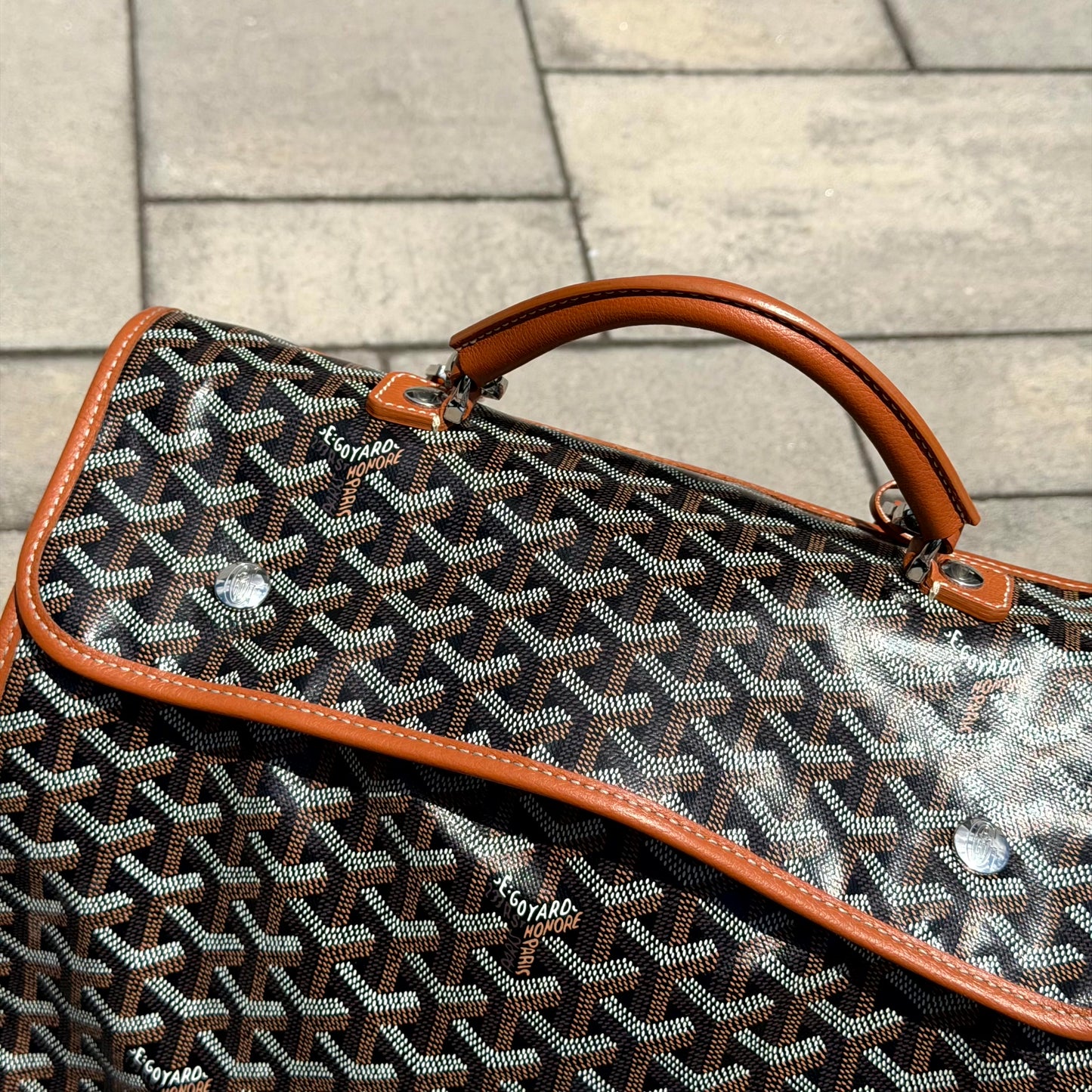 Goyard Brown Léger Backpack