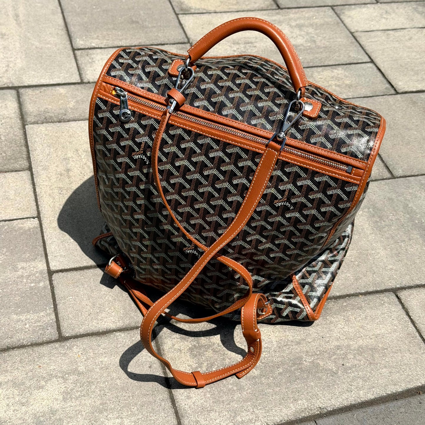 Goyard Brown Léger Backpack