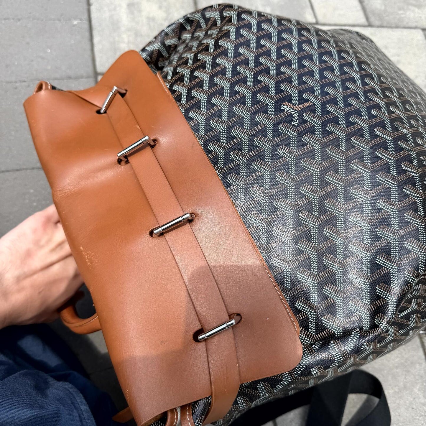 Goyard Brown Steamer Backpack