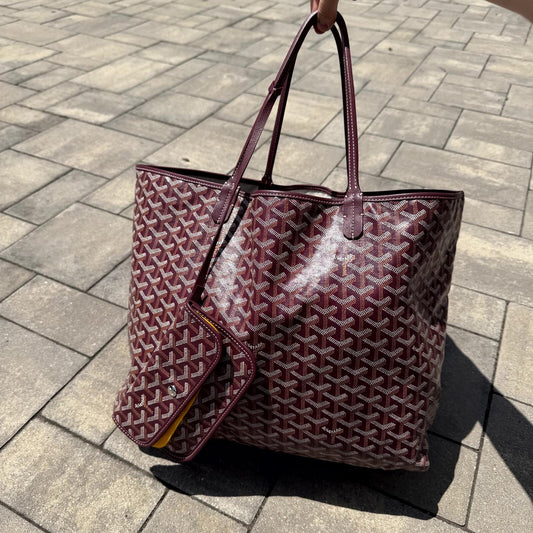 Goyard Burgundy St Louis Tote Bag