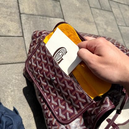 Goyard Burgundy St Louis Tote Bag