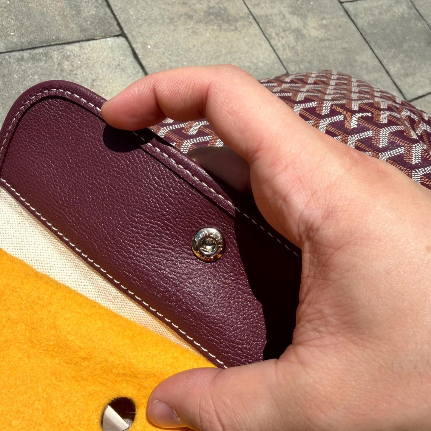 Goyard Burgundy St Louis Tote Bag