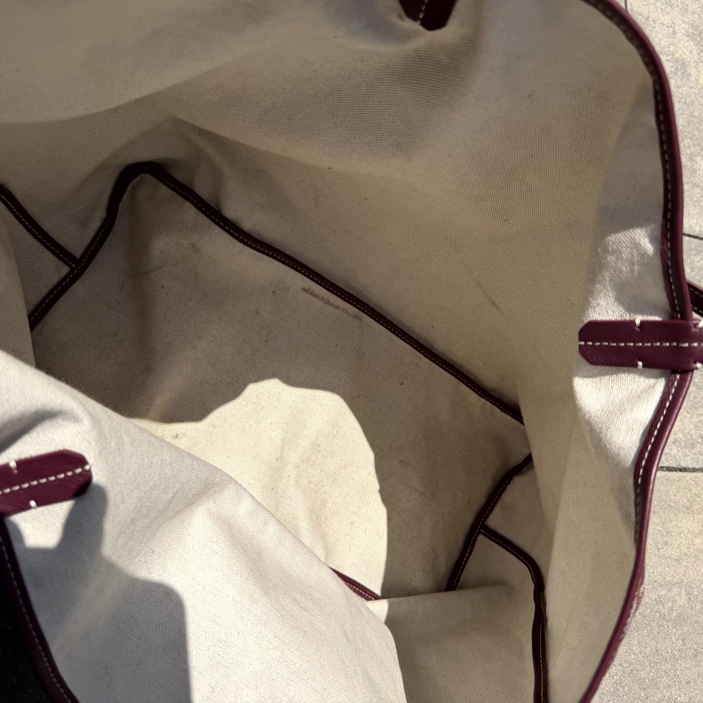 Goyard Burgundy St Louis Tote Bag