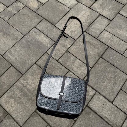 Goyard Grey Belvedere Messenger Bag