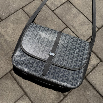 Goyard Grey Belvedere Messenger Bag