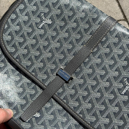 Goyard Grey Belvedere Messenger Bag