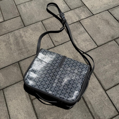 Goyard Grey Belvedere Messenger Bag