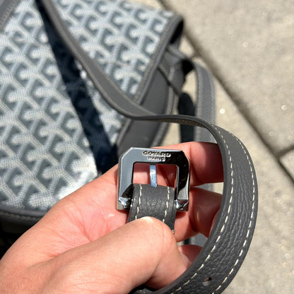 Goyard Grey Belvedere Messenger Bag