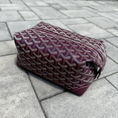 Goyard Burgundy Boeing 25 Toiletry Bag
