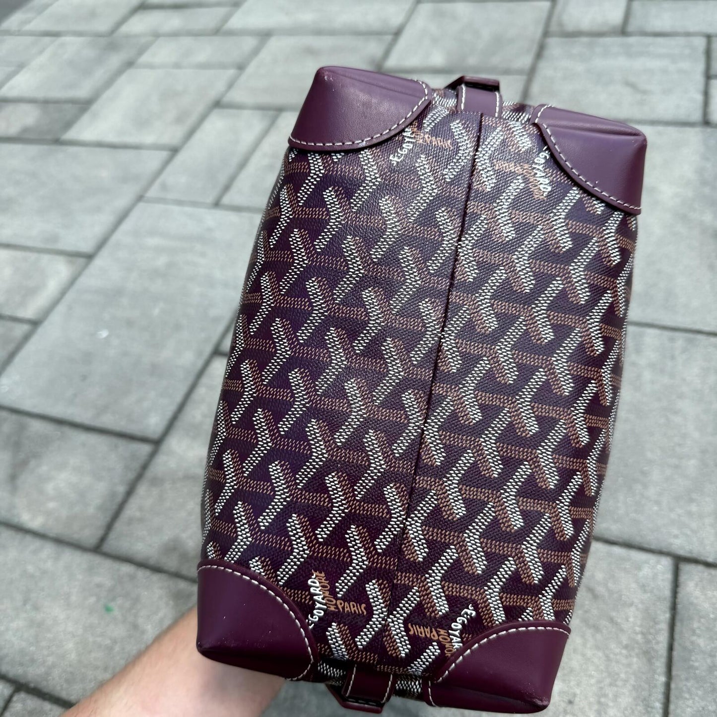 Goyard Burgundy Boeing 25 Toiletry Bag