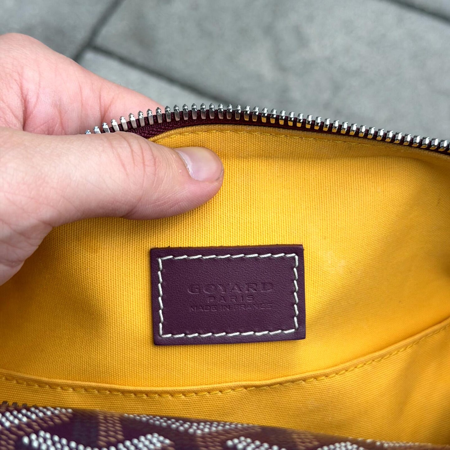 Goyard Burgundy Boeing 25 Toiletry Bag