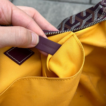 Goyard Burgundy Boeing 25 Toiletry Bag