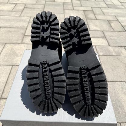 Balenciaga canvas strike boots