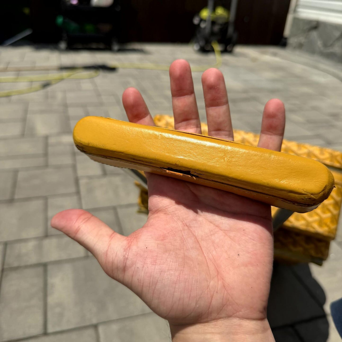 Goyard Yellow Travel Bag