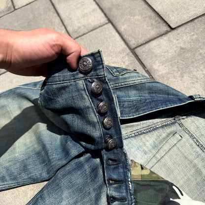 Chrome Hearts Vintage Blue Washed Denim